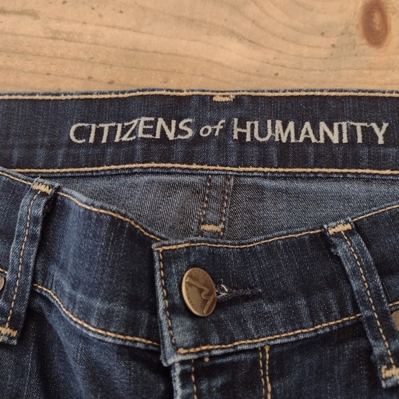 Citizens of Humanity Ava Low Rise Straight Leg Distressed Jeans Size 28 - Picture 8 of 15